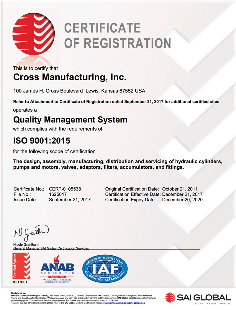 Cros News Events Iso9012105 Certificate