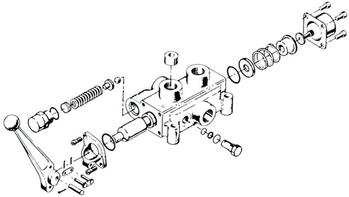 Dual Crossover Hydraulic Relief Cushion Valve, 1/2 NPT Ports, 19 GPM